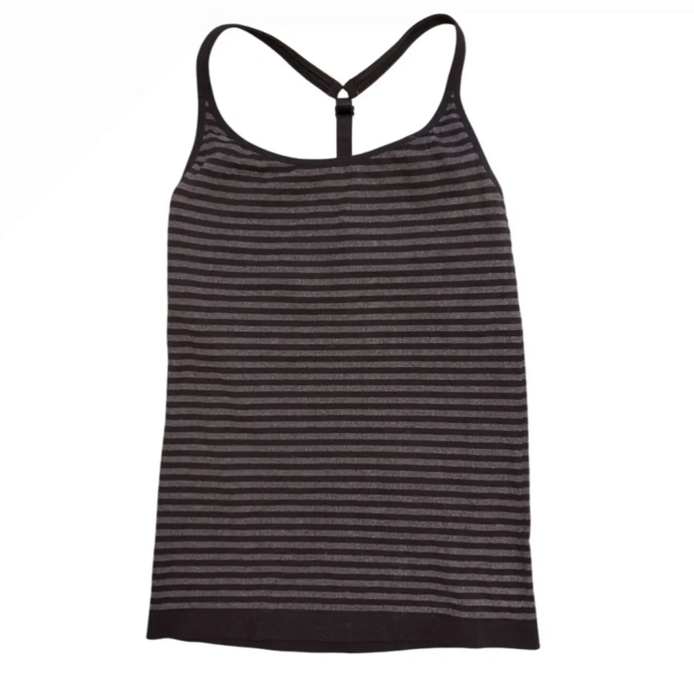 ATHLETA Up Tempo Striped Racerback Sports Tank - Size M - Picture 4 of 8